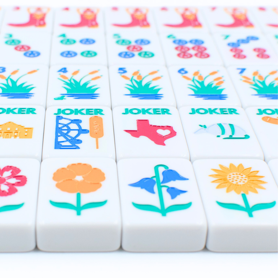 THE TEXAS SERIES  |  Mesquite White Mahjong with Lone Star Flair