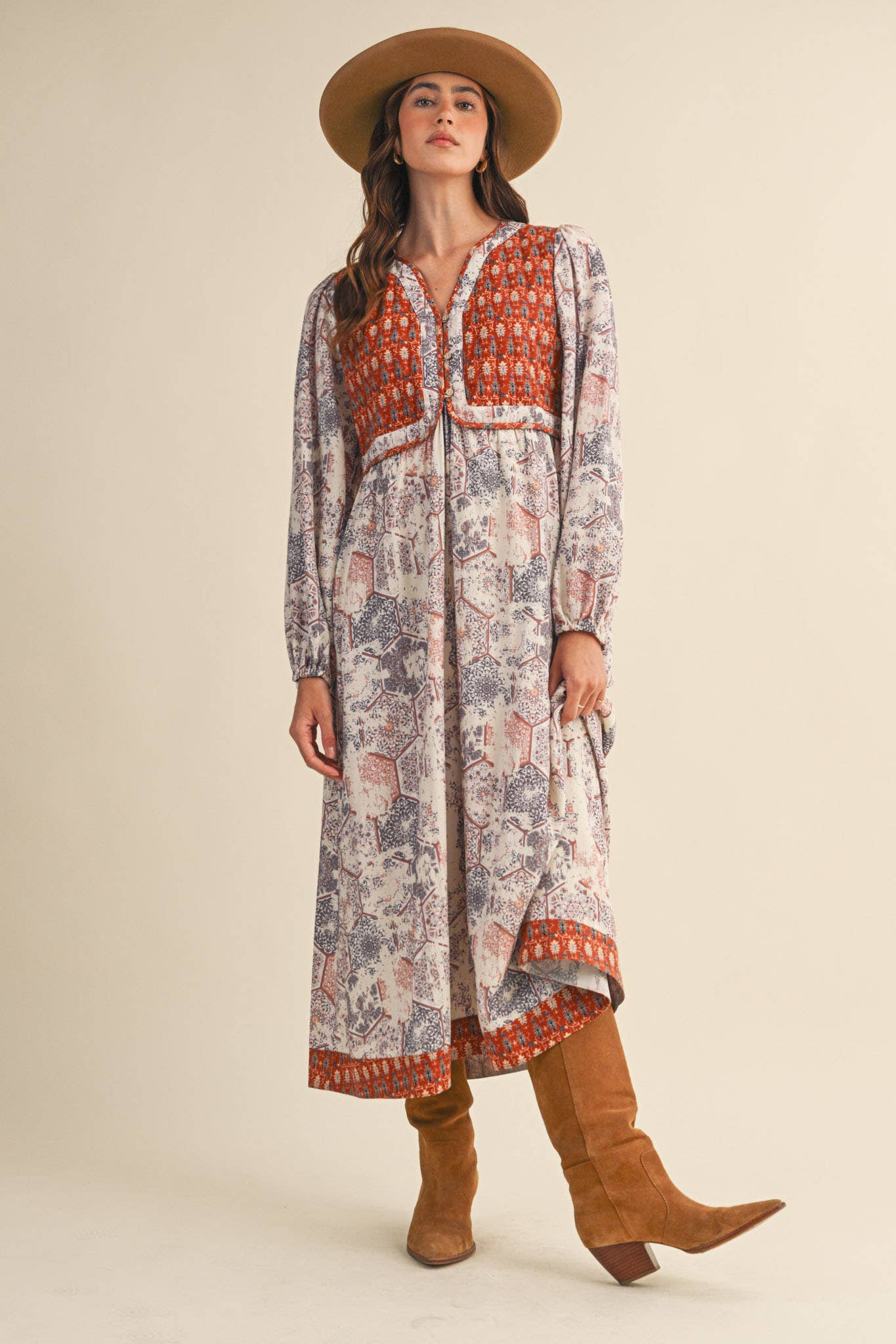 Quilted Vest Midi Dress