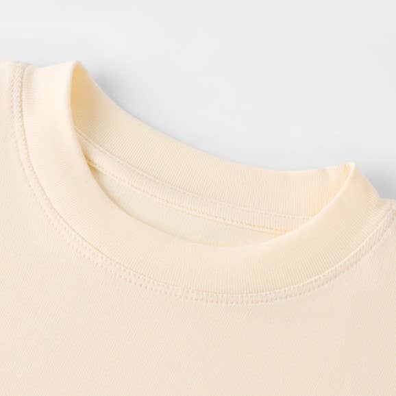 Beige Essential Crewneck Tee