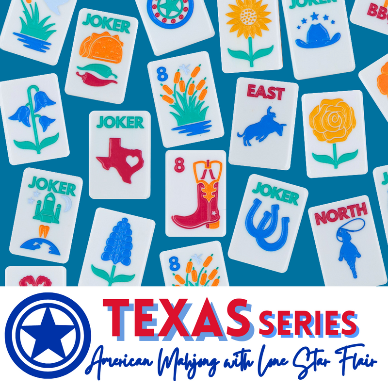 THE TEXAS SERIES  |  Mesquite White Mahjong with Lone Star Flair