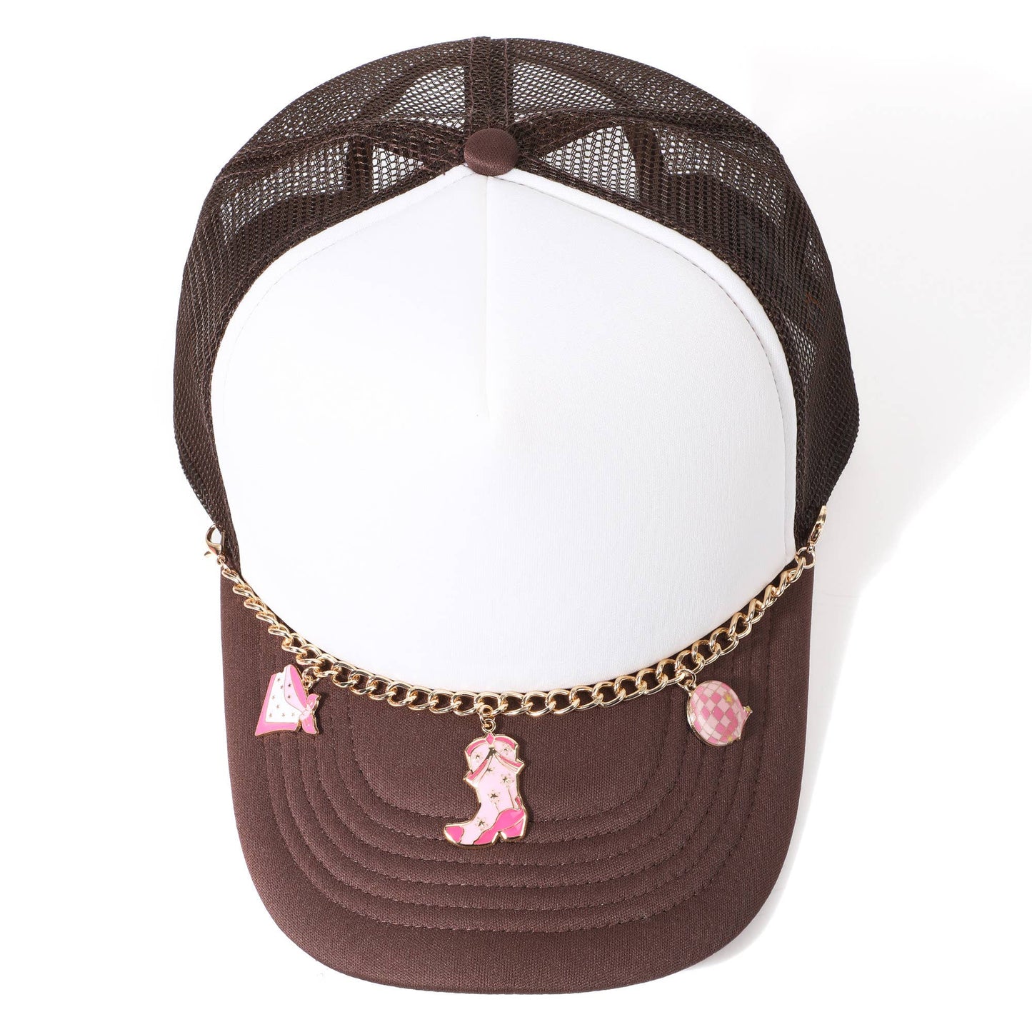 Western Cowboy Boots Hats Charm Trucker Hat Chain: DYC1869 / ONE SIZE