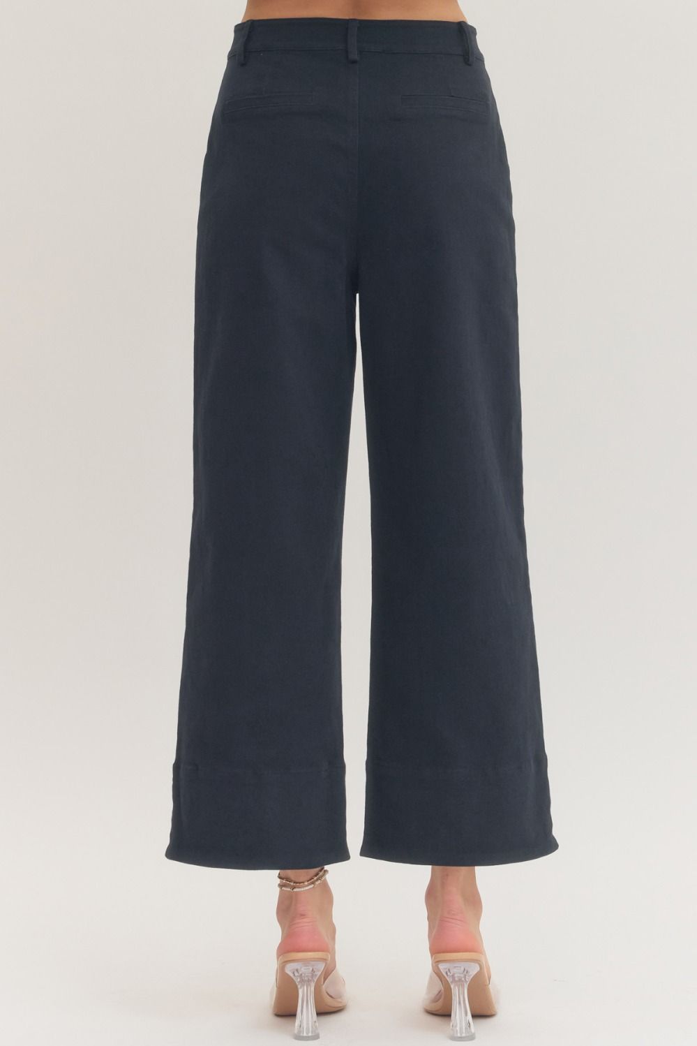 Horse Bit Navy Wide Leg Pants