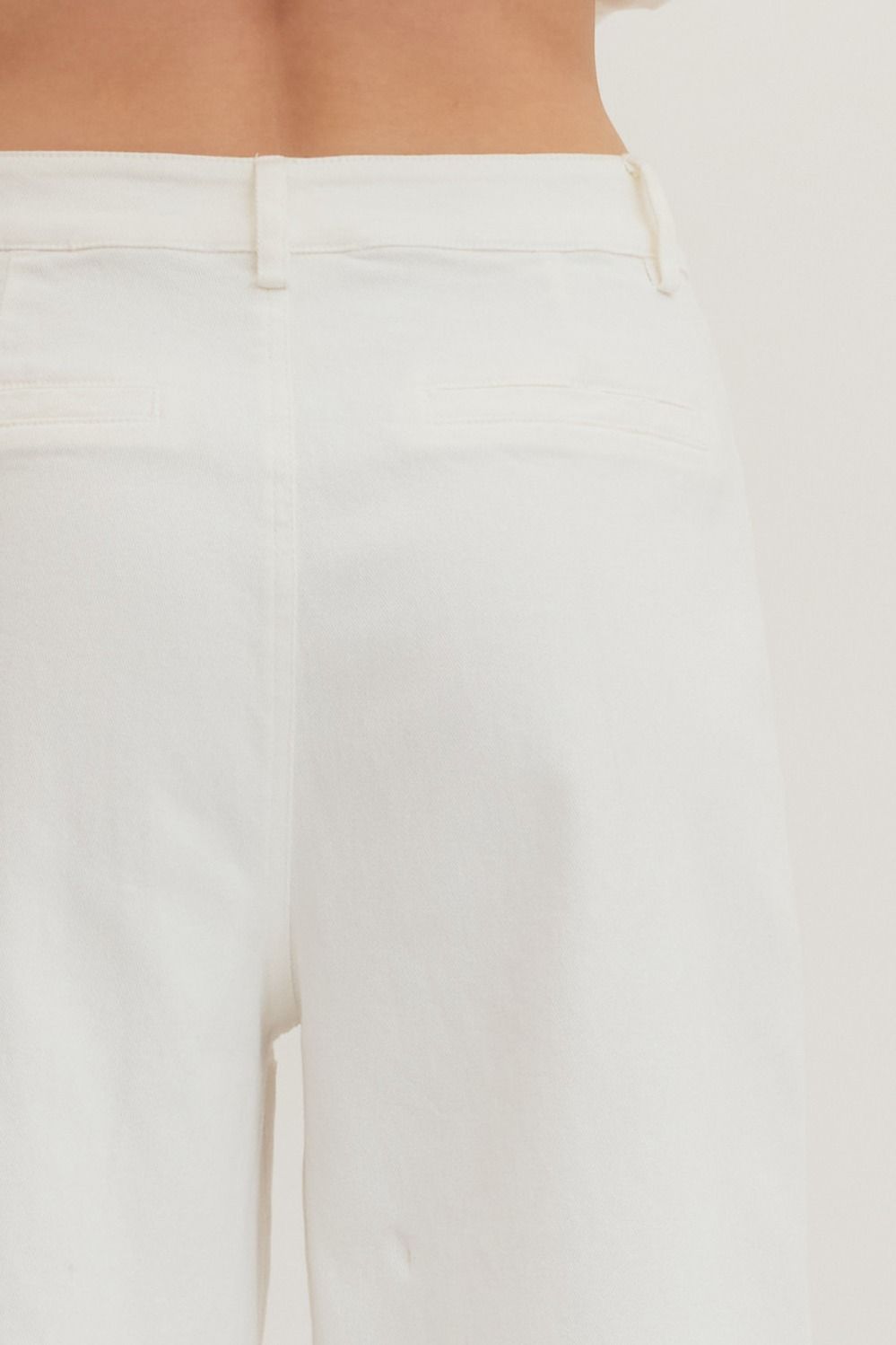 Horse Bit Off White Wide Leg Pants
