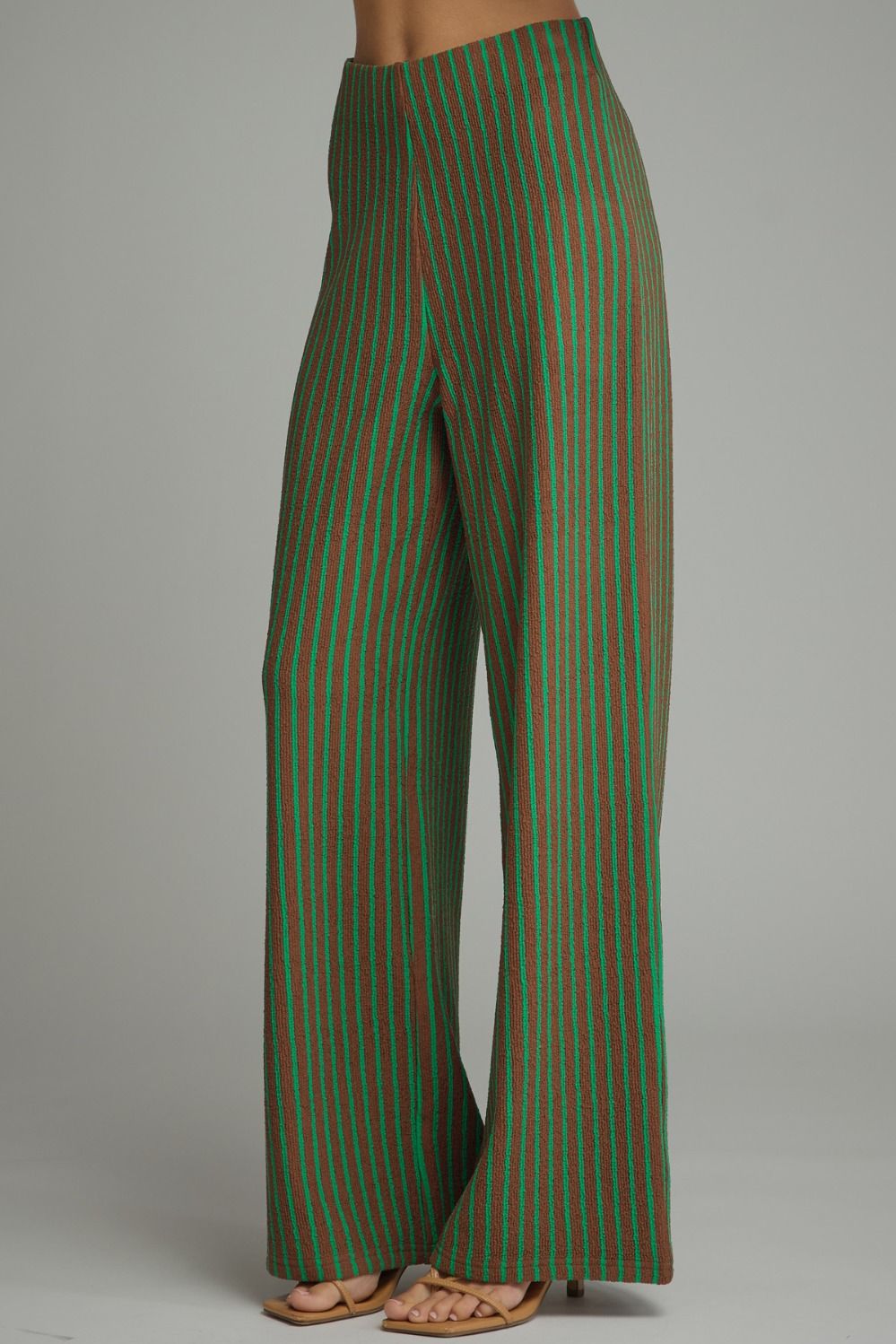 Brown and Green Stripe Pants (part of a set)