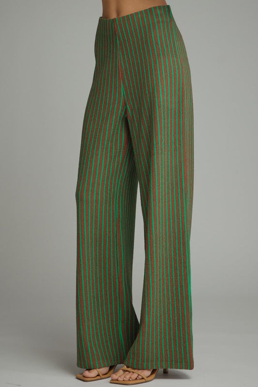 Brown and Green Stripe Pants (part of a set)