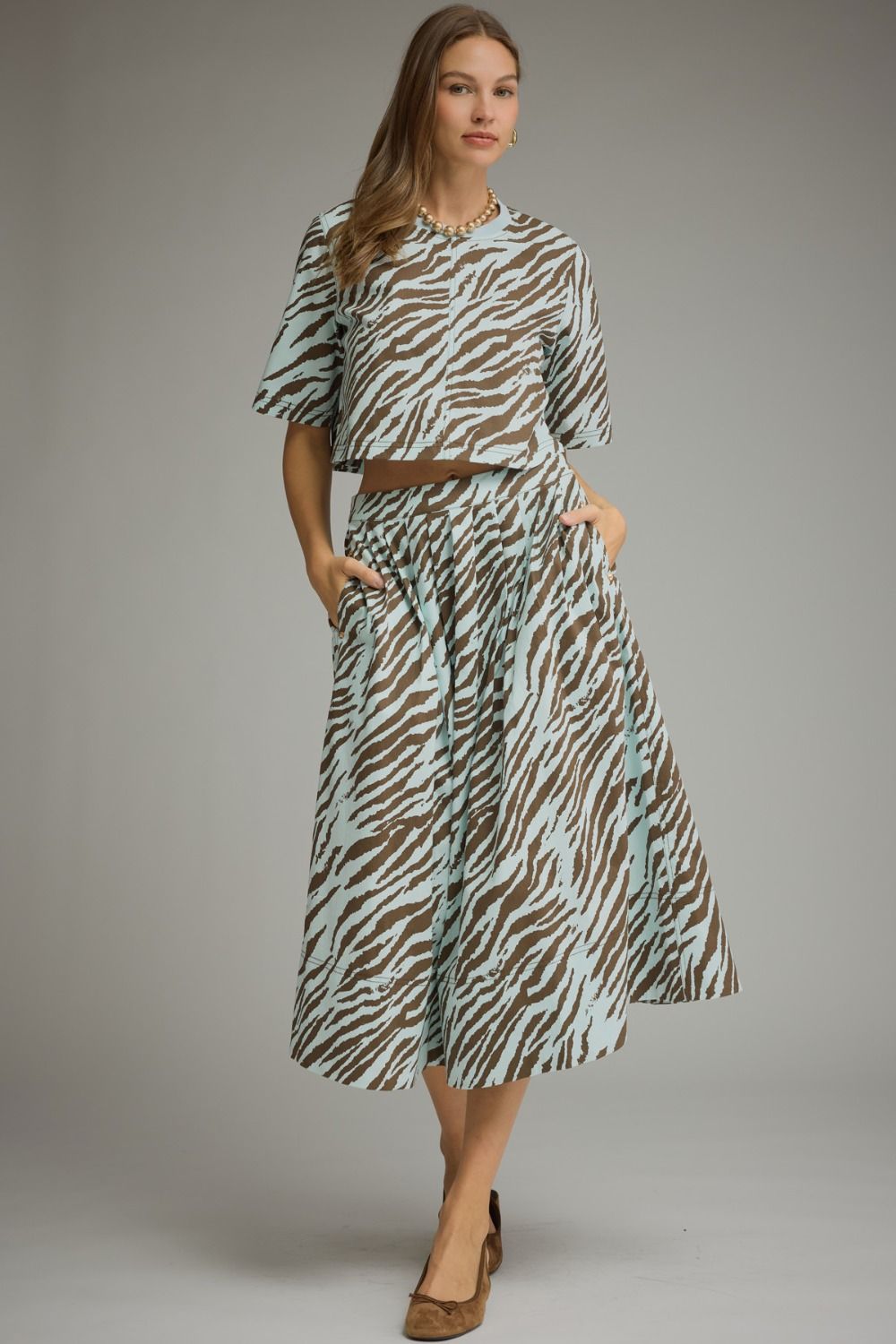 Blue Bayou Zebra Top (part of a set)