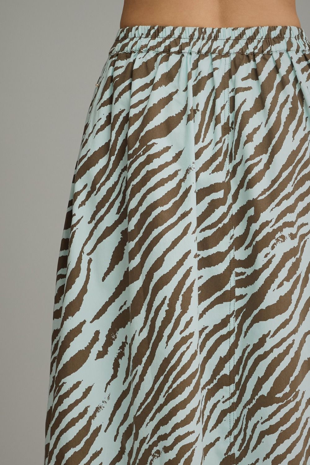 Blue Bayou Zebra Midi Skirt (part of a set)