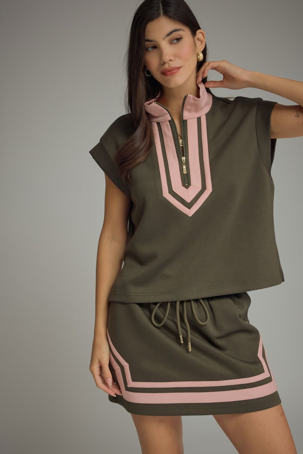 Hunter Green Mini Skirt (part of a set)