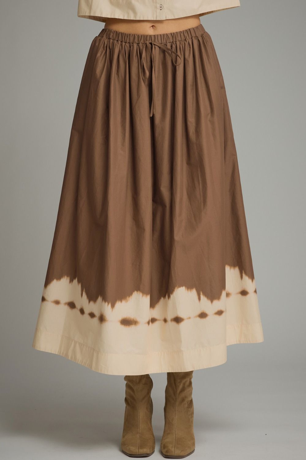 Sandy Shores Tie-Dye Midi Skirt (part of a set)