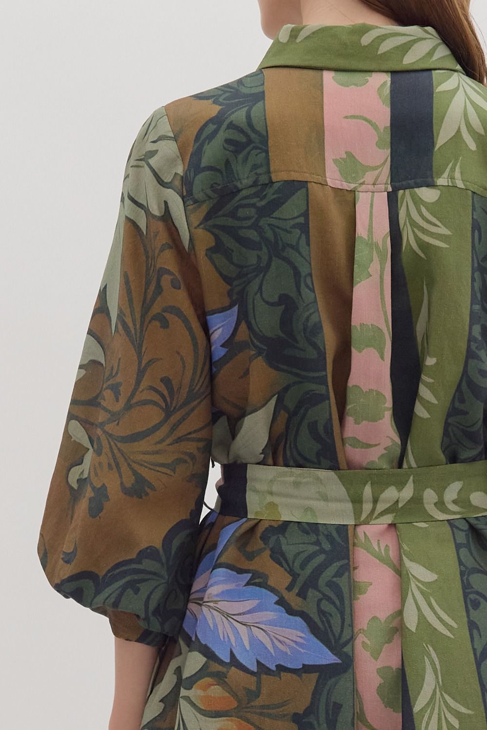 Botanical Print Mini Dress