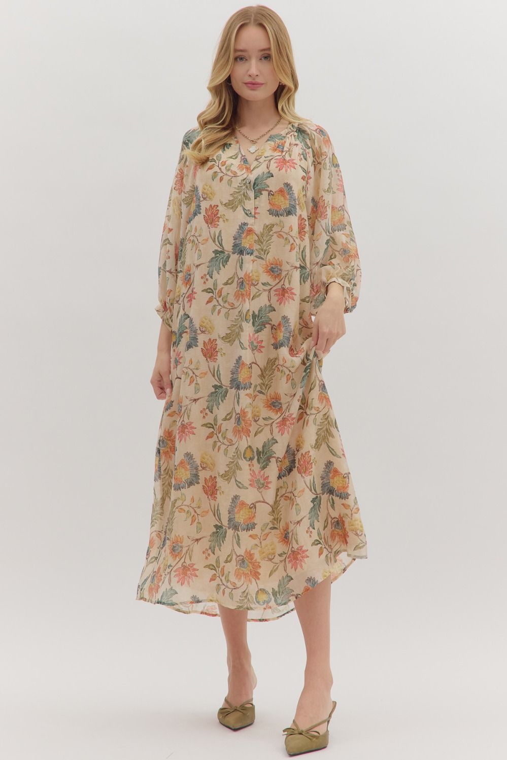 Fall Botanical Dress