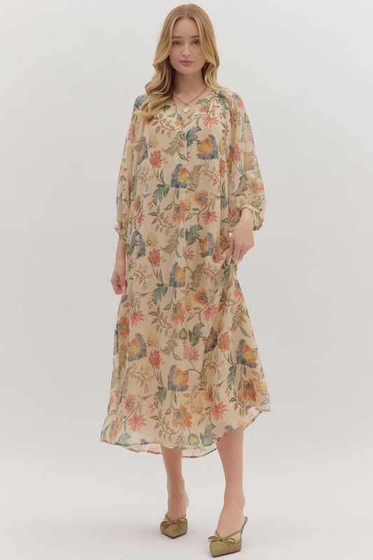 Fall Botanical Dress