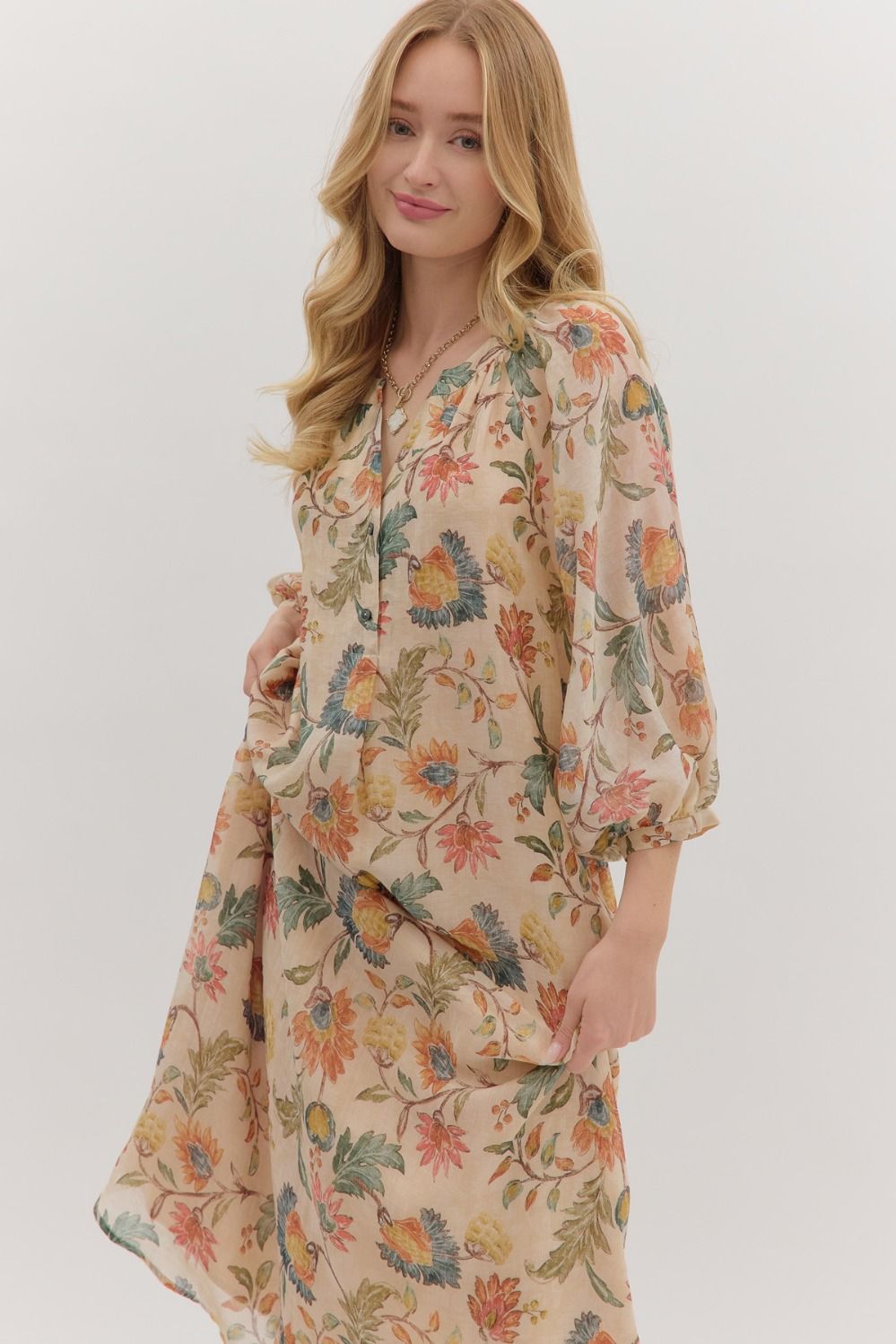 Fall Botanical Dress