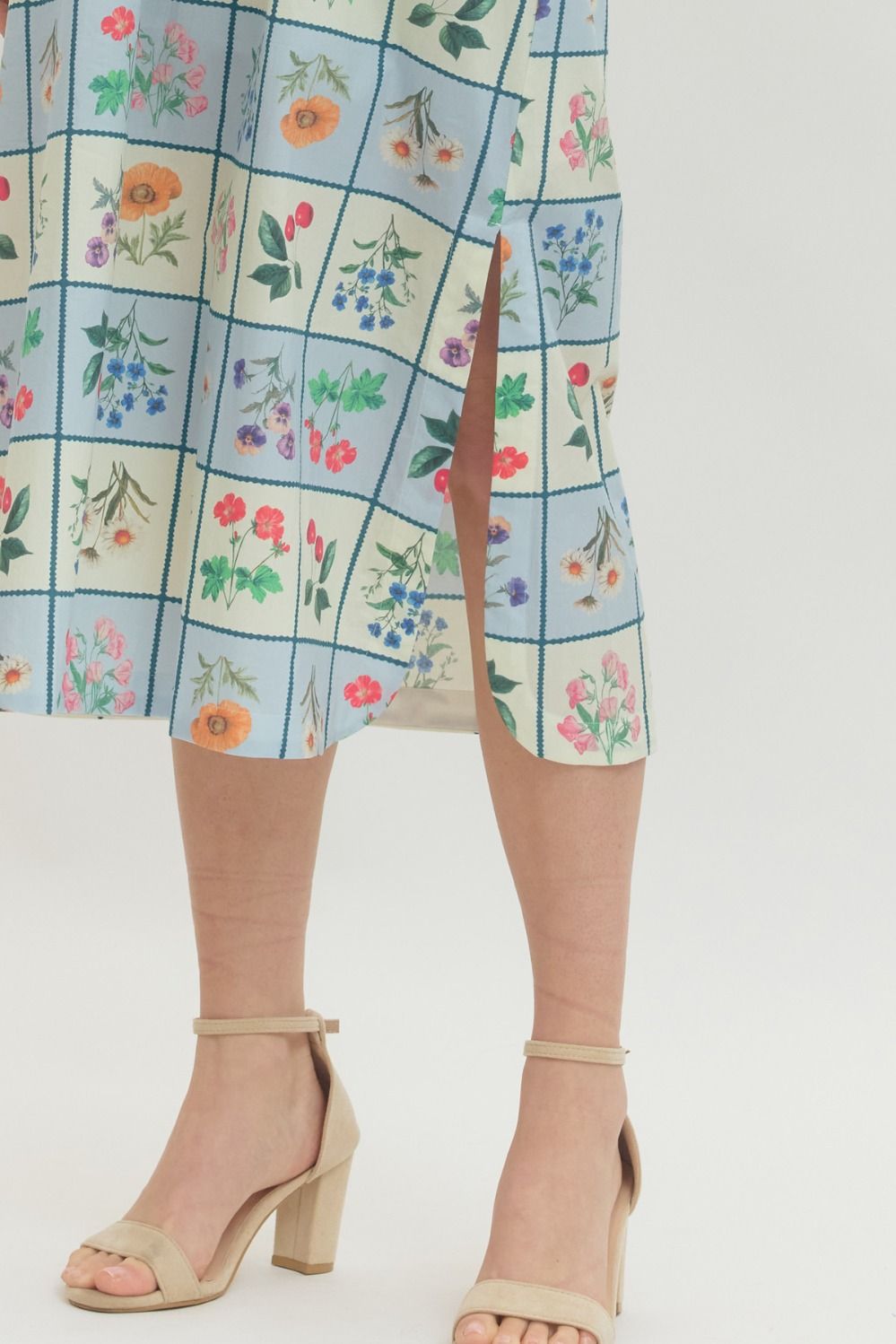 Blue Square Garden Dress