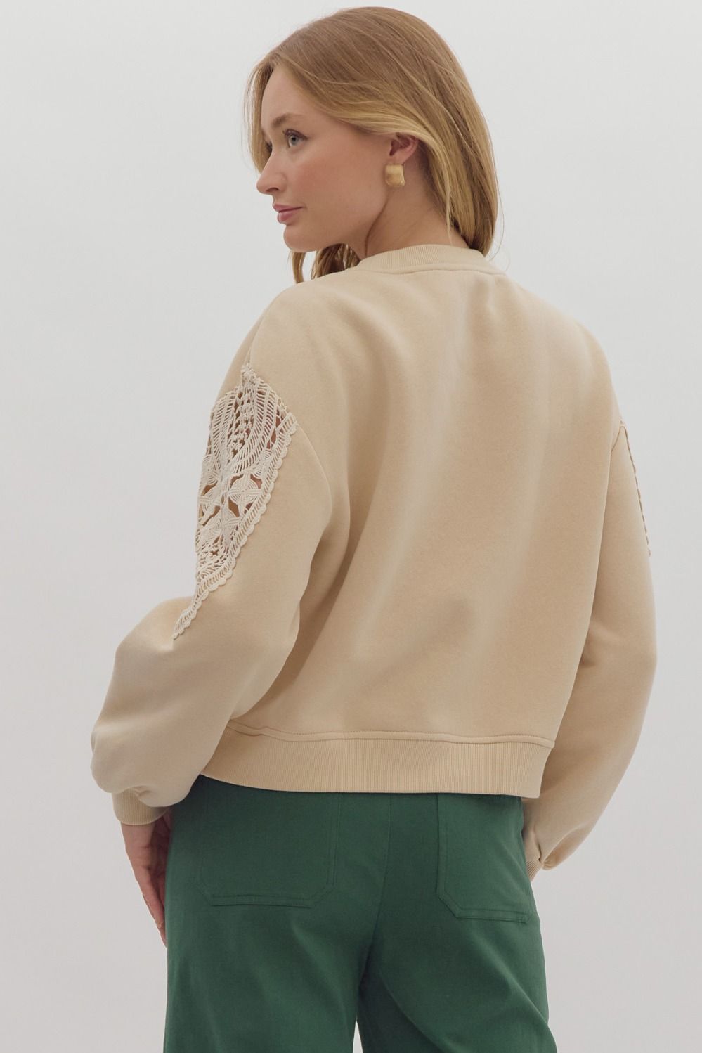 Blossom & Stitch Embroidered Sweatshirt
