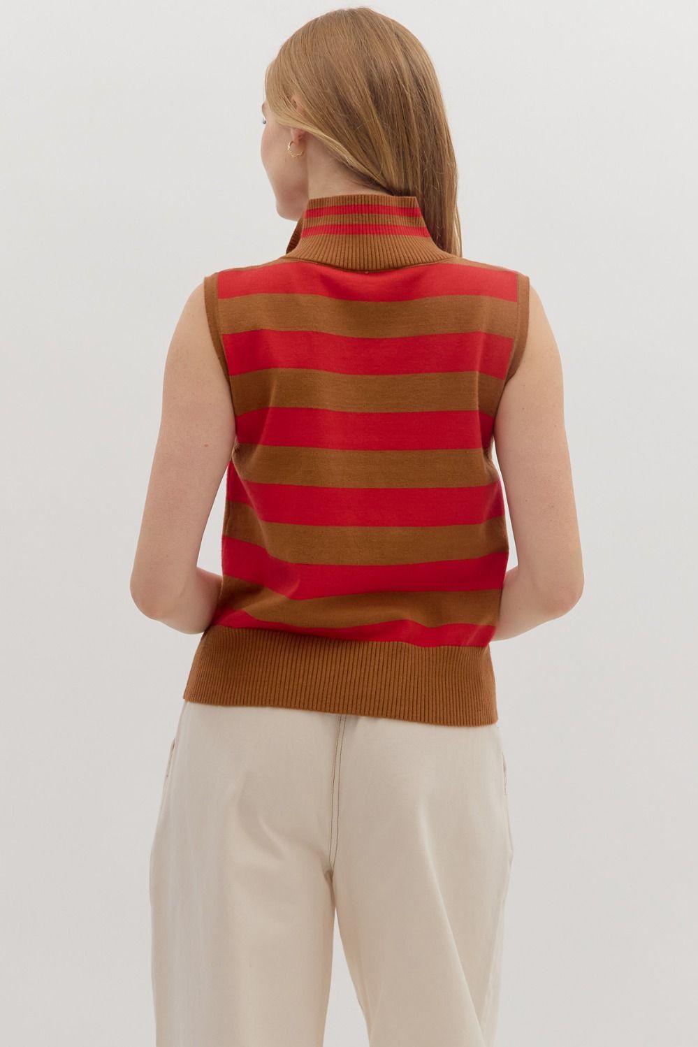 Brick Stripe Knit Top