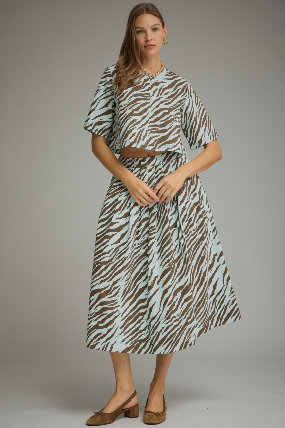 Blue Bayou Zebra Top (part of a set)