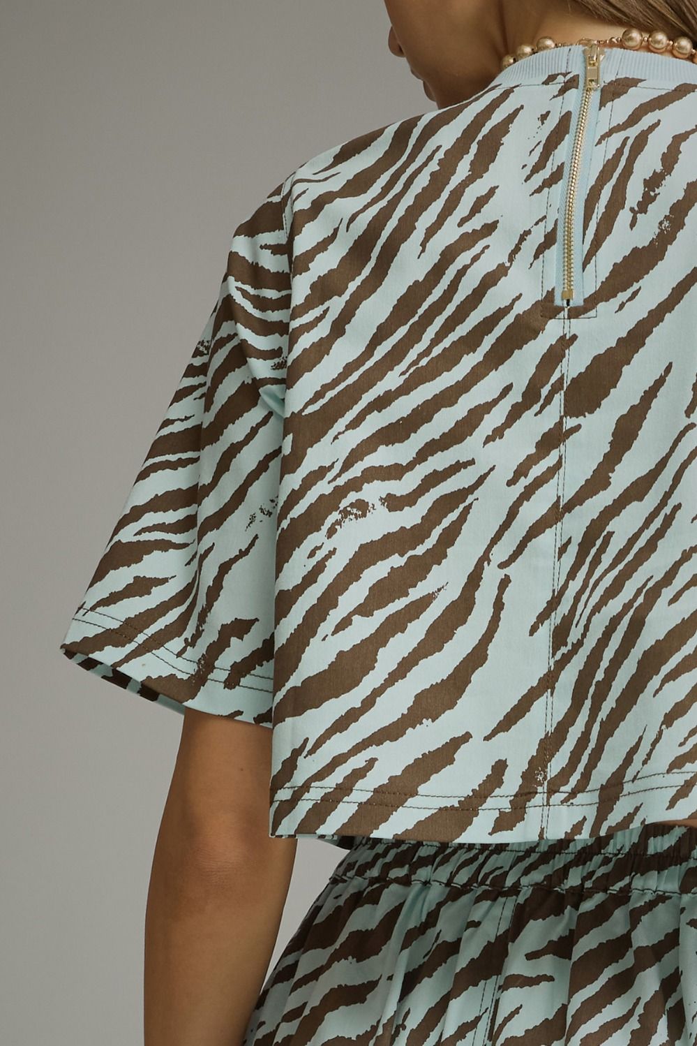 Blue Bayou Zebra Top (part of a set)