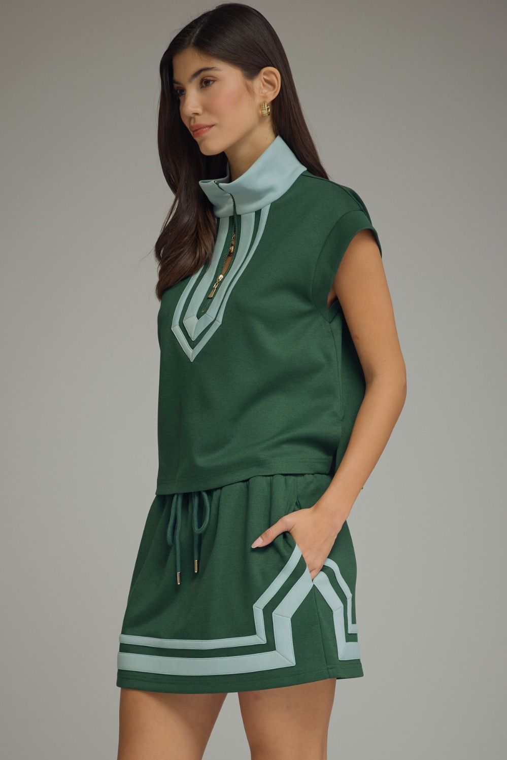 Hunter Green Mini Skirt (part of a set)