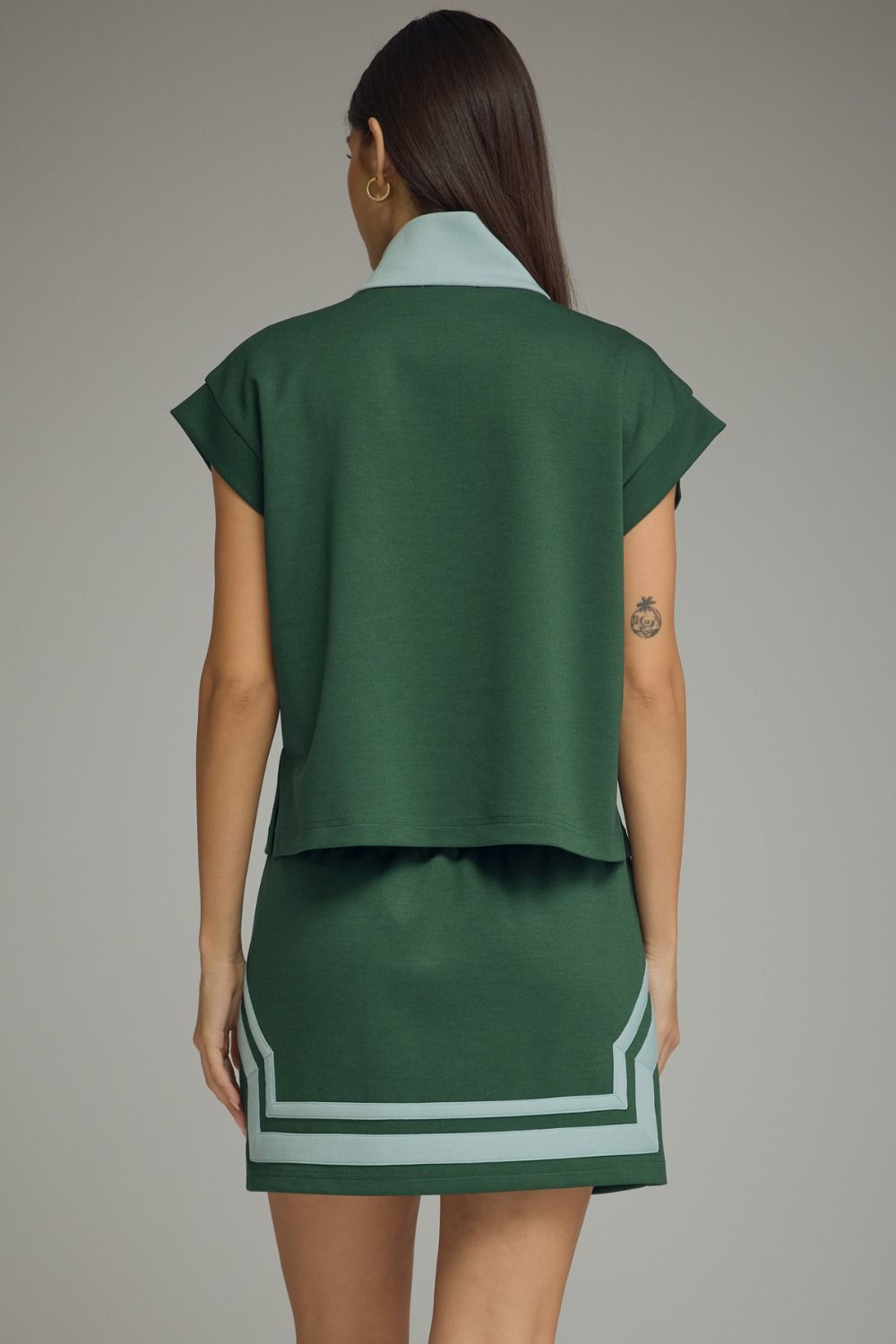 Hunter Green Mini Skirt (part of a set)