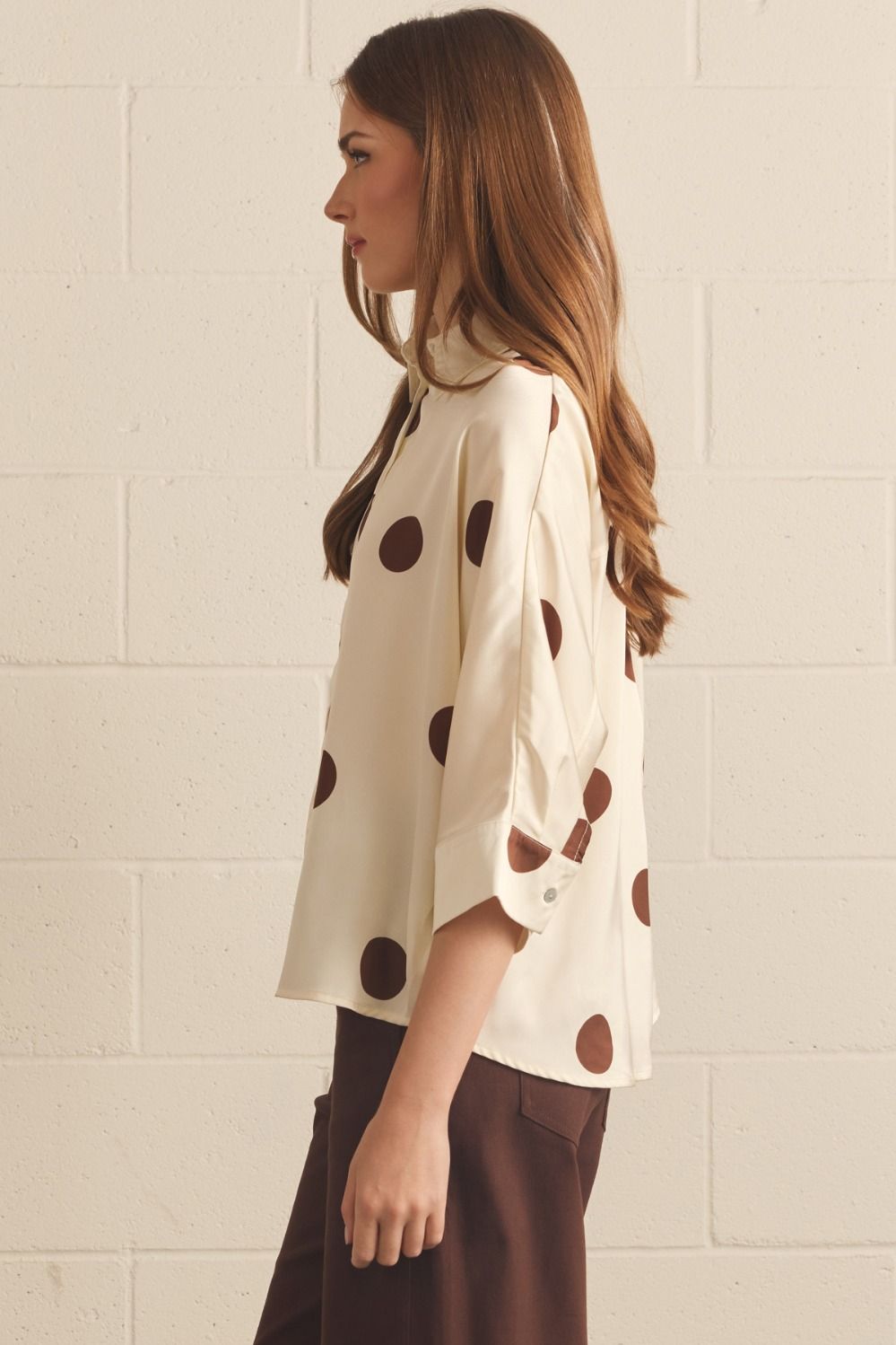 OVERSIZED POLKA DOT BLOUSE