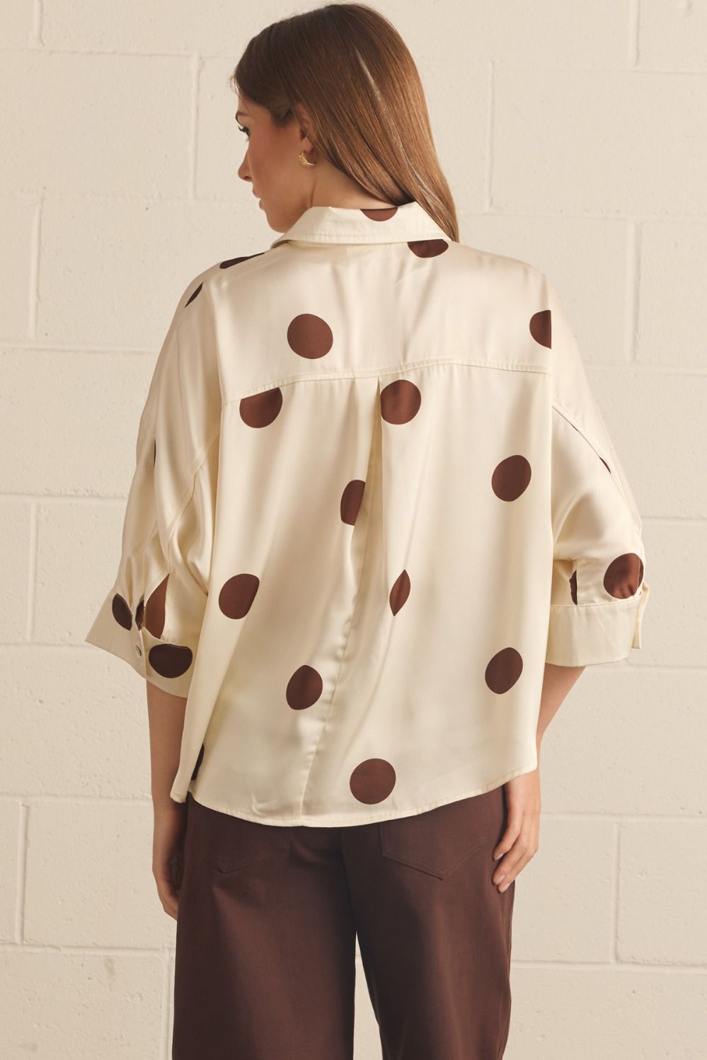 OVERSIZED POLKA DOT BLOUSE