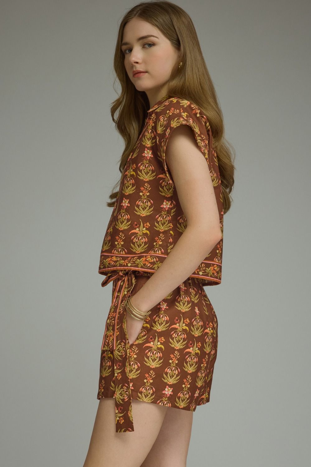Golden Hour Floral Skort (part of a set)