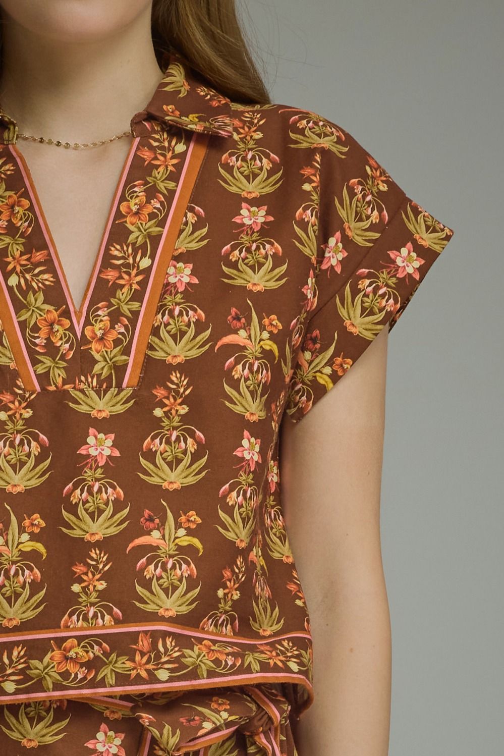 Golden Hour Floral Top (part of a set)
