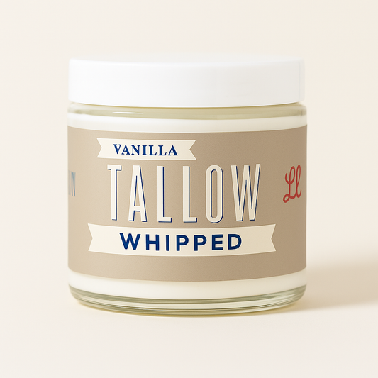Vanilla Whipped Tallow Moisturizer – 120,000+ Sold | Premium Beef Tallow Skincare | Lady May Tallow: 9oz
