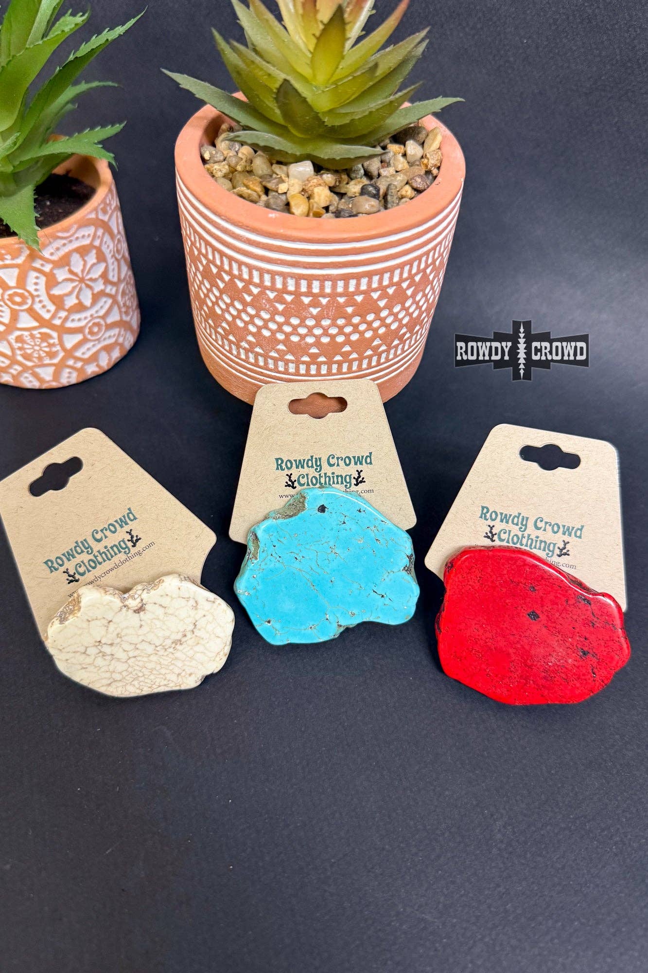 Turquoise Rock Scarf Slide