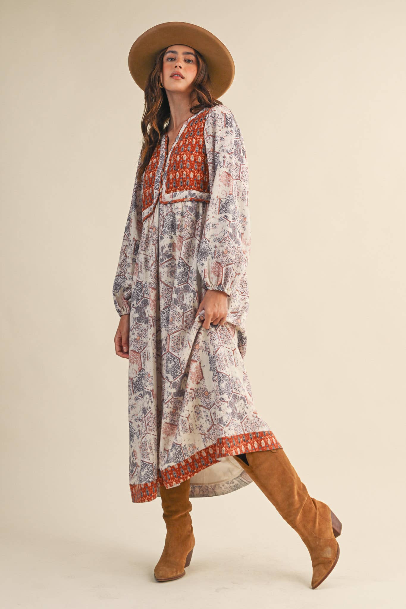 Quilted Vest Midi Dress