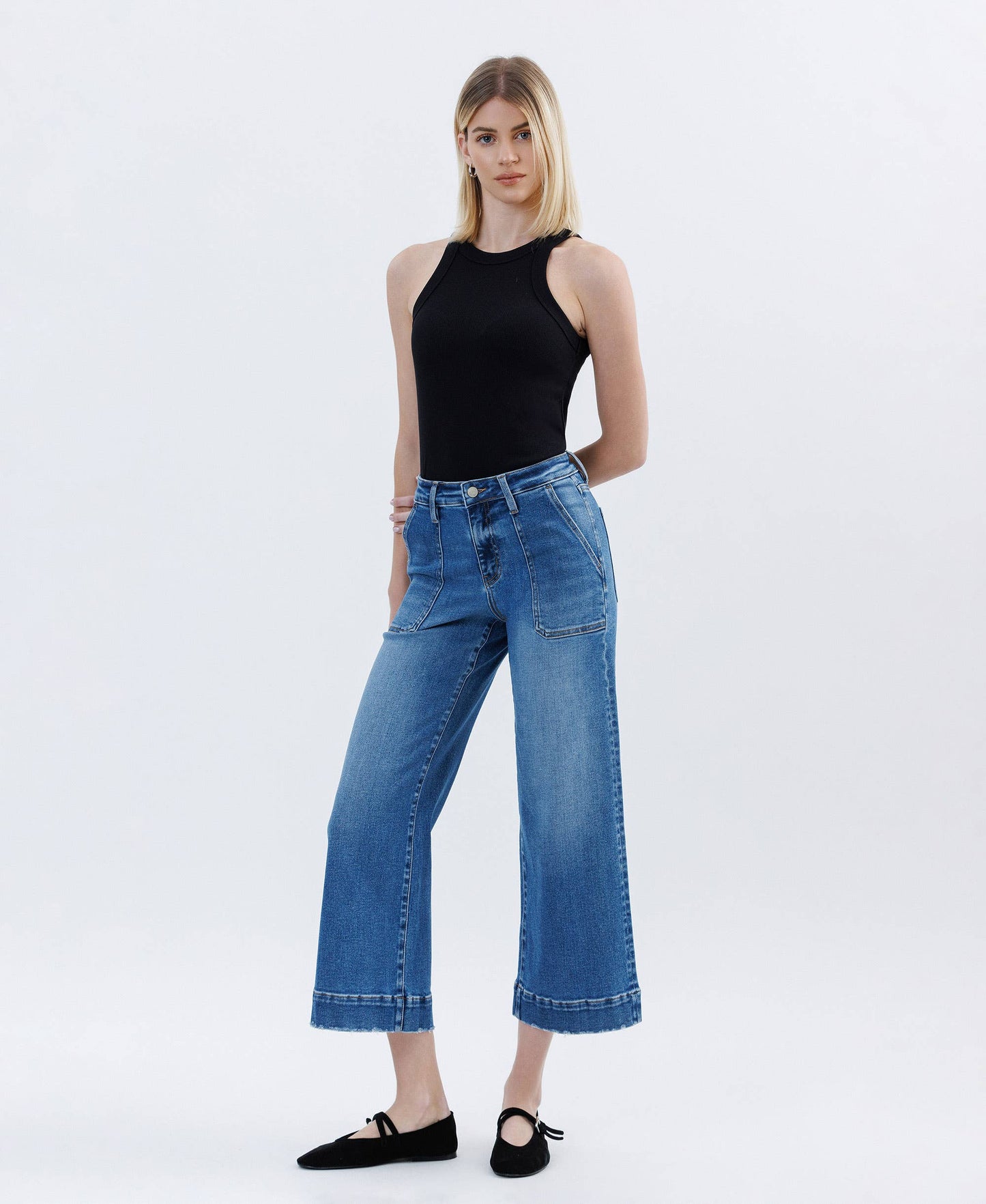 Vervet High Rise Crop Jeans
