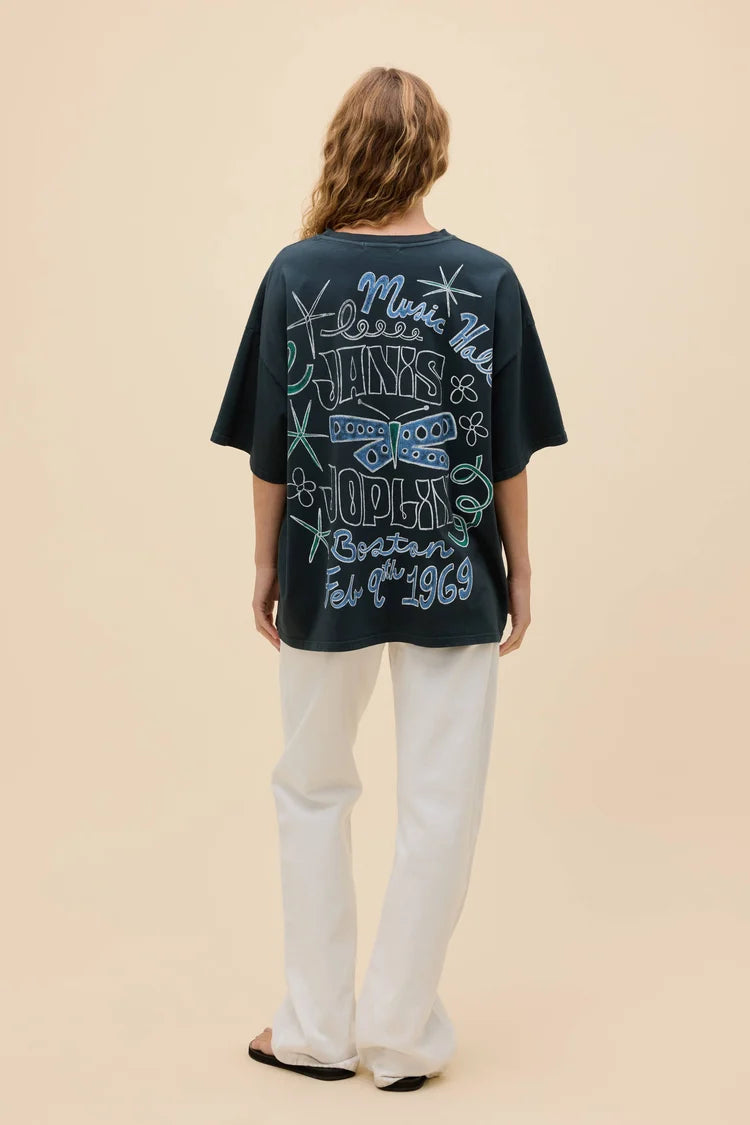 Janis Joplin 1969 Doodles Tee - ONE SIZE