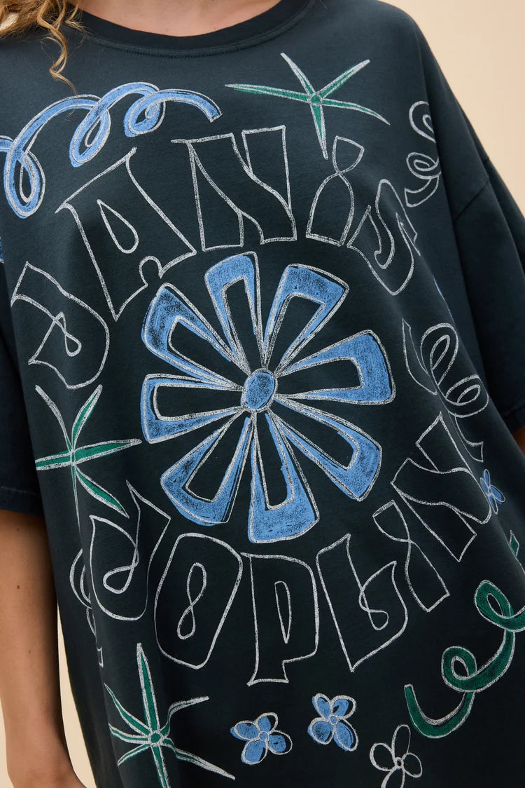 Janis Joplin 1969 Doodles Tee - ONE SIZE