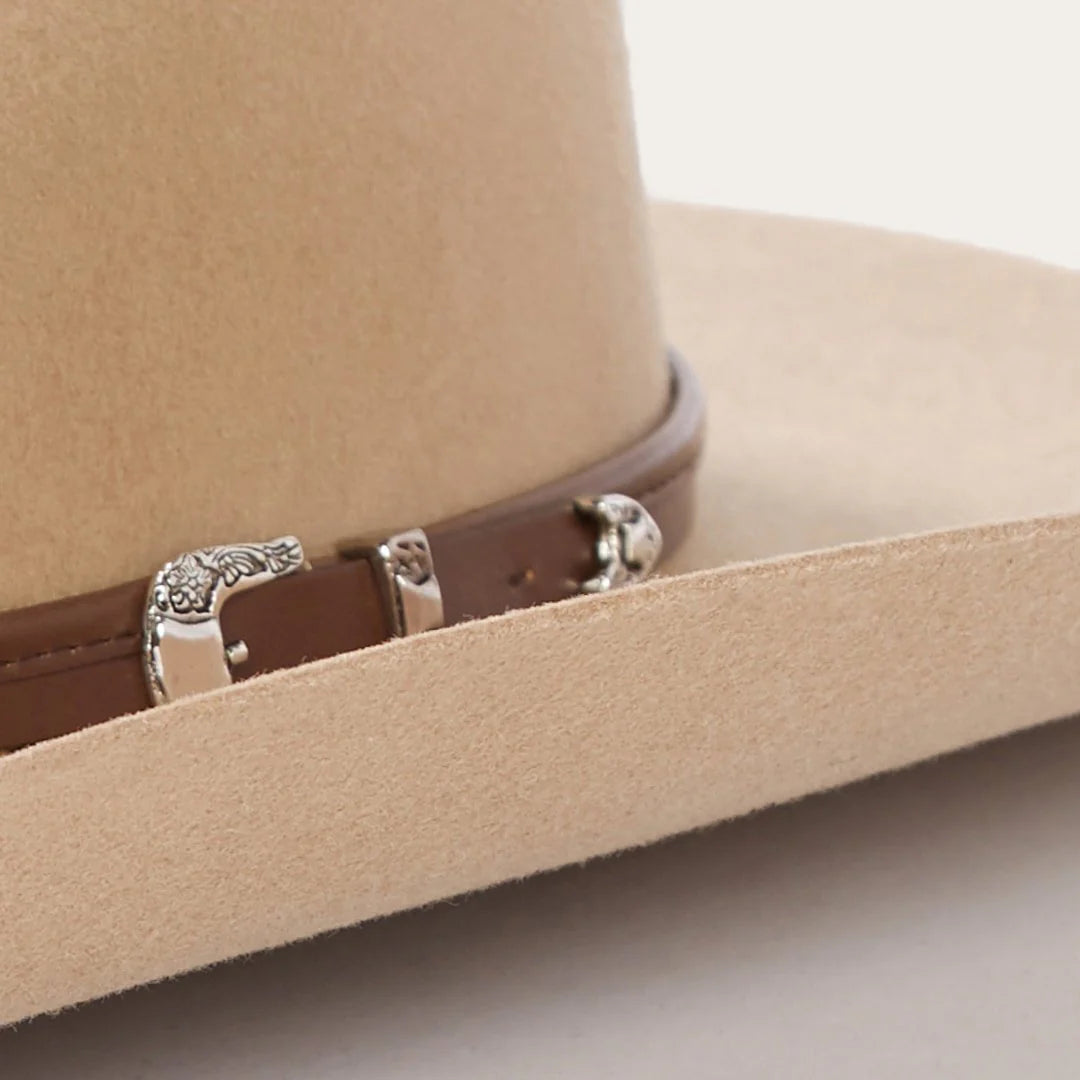 Stetson 4X Seneca Silver Sand Buffalo Collection Felt Cowboy Hat