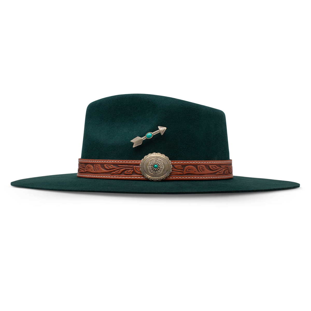 Charlie 1 Horse White Sands Green Wool Hat