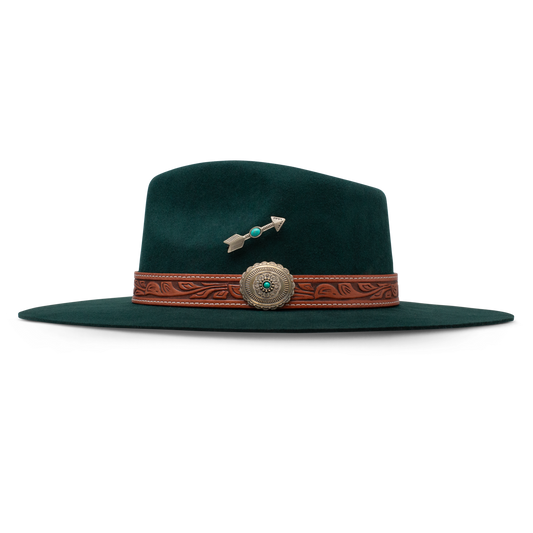 Charlie 1 Horse White Sands Green Wool Hat