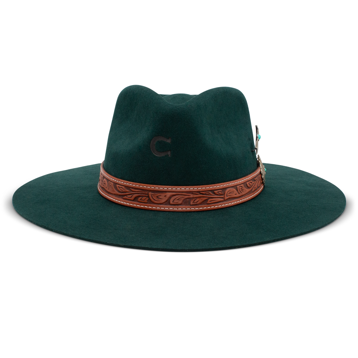 Charlie 1 Horse White Sands Green Wool Hat