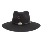 Charlie 1 Horse Black Traveler Wool Rancher Hat